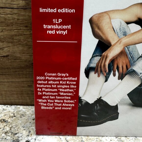 Conan Gray Kid Krow Vinyl LP Target Exclusive Red Translucent Limited Edition - Picture 3 of 10